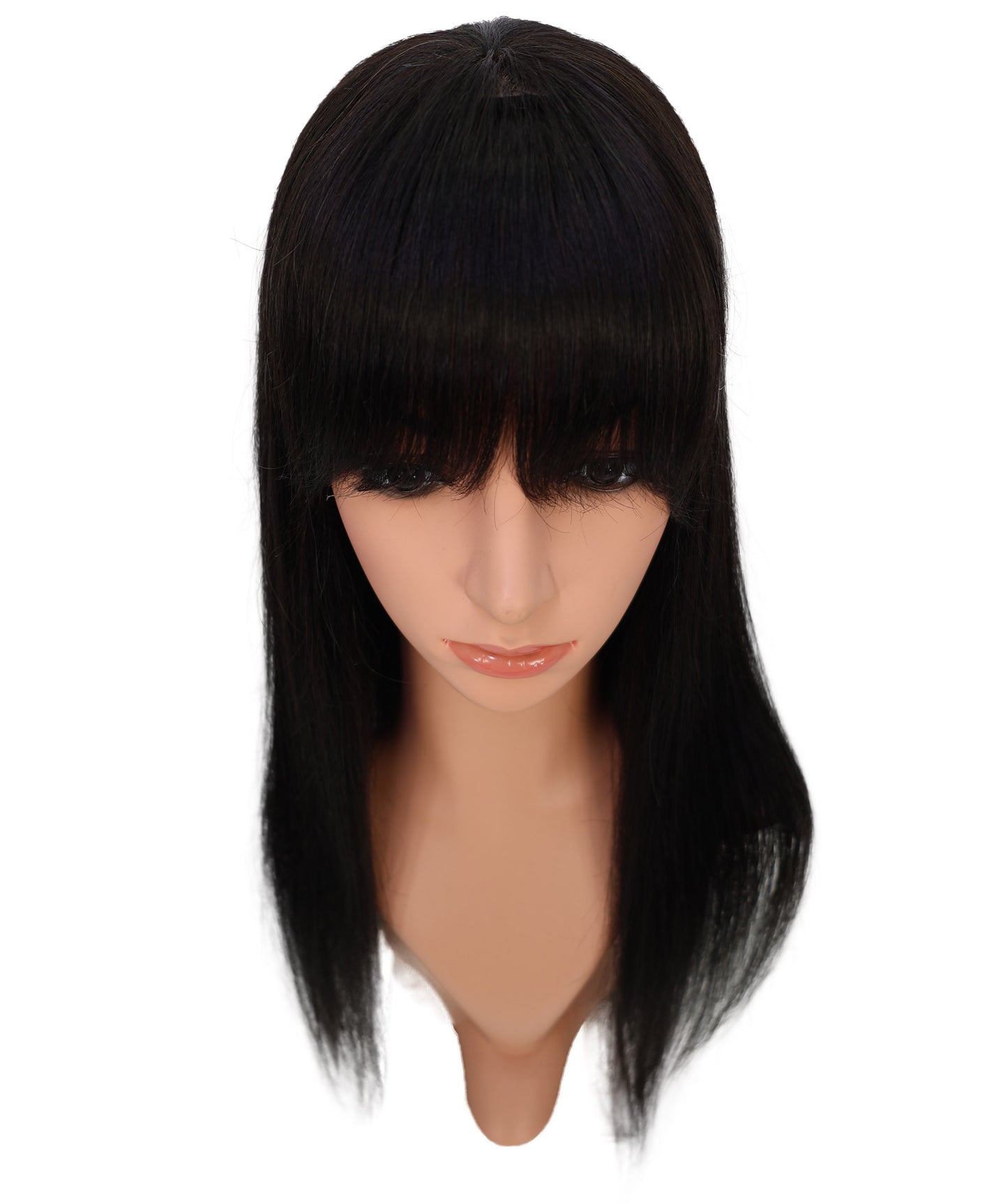 女性用ファッションスタイルウィッグ、24インチ 超ロングストレート 100%人毛、ナチュラルブラック、Wigs2you HH-183 フルウィッグ ナチュラルな輝き