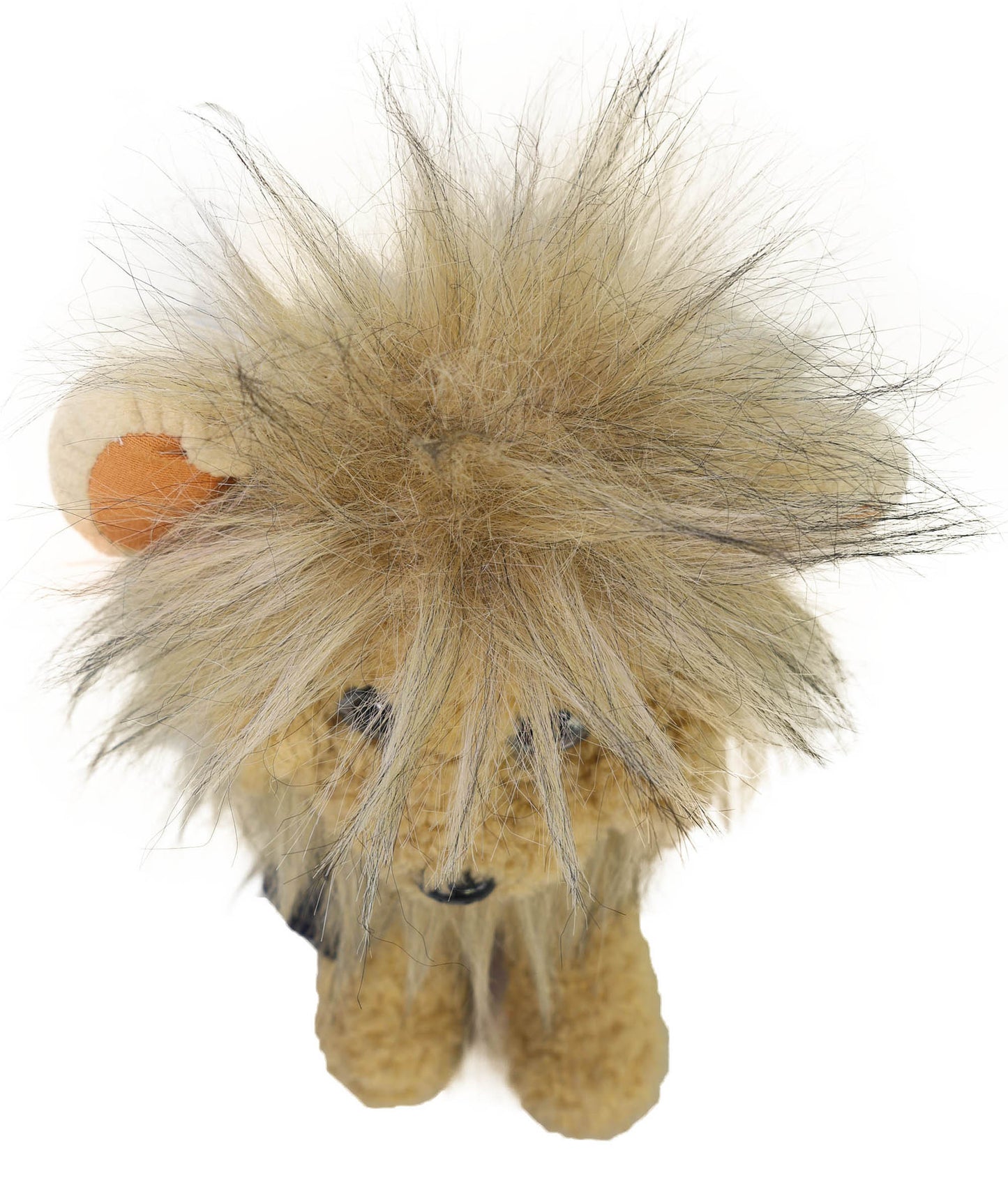 Wigs2you P-045 犬・猫用 ライオン風ふわふわペットウィッグ|合成ダークブロンド・やわらか布キャップ付き|耐熱性・かわいいコスチューム帽子