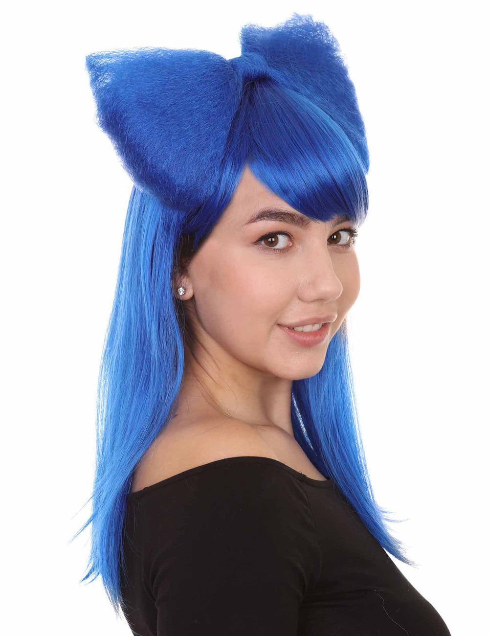 Wigs2you ハロウィンパーティープレミアムレディース H-1615 着用が簡単 とても快適 ダークブルー ロング バタフライウィッグ
