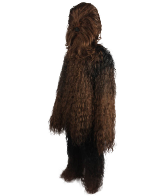 ユニセックス JCP-209_3 ヘアリー ウォリアー エイプ ミリタリー リーダー レジスタンス ファイター ダークブラウン コスプレ コスチュームとウィッグ バンドル