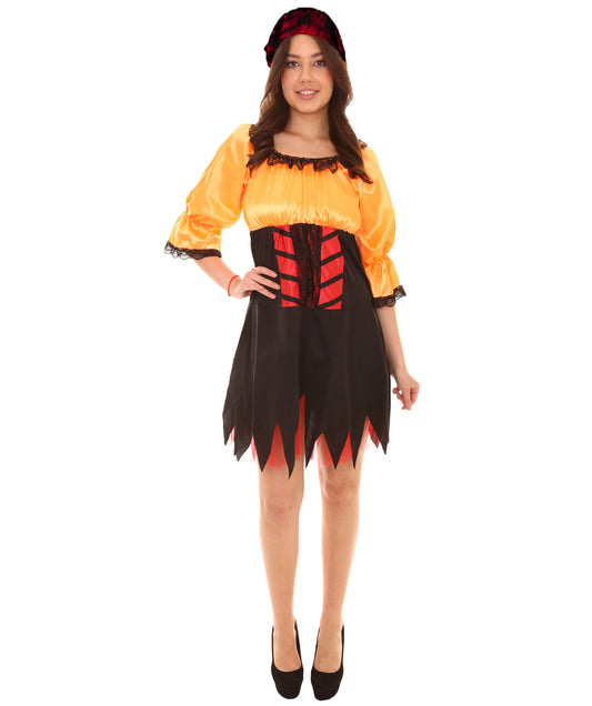 ウィメンズ JCP-021_2 コスチューム セクシー パイレーツ オレンジ コスプレ コスチューム