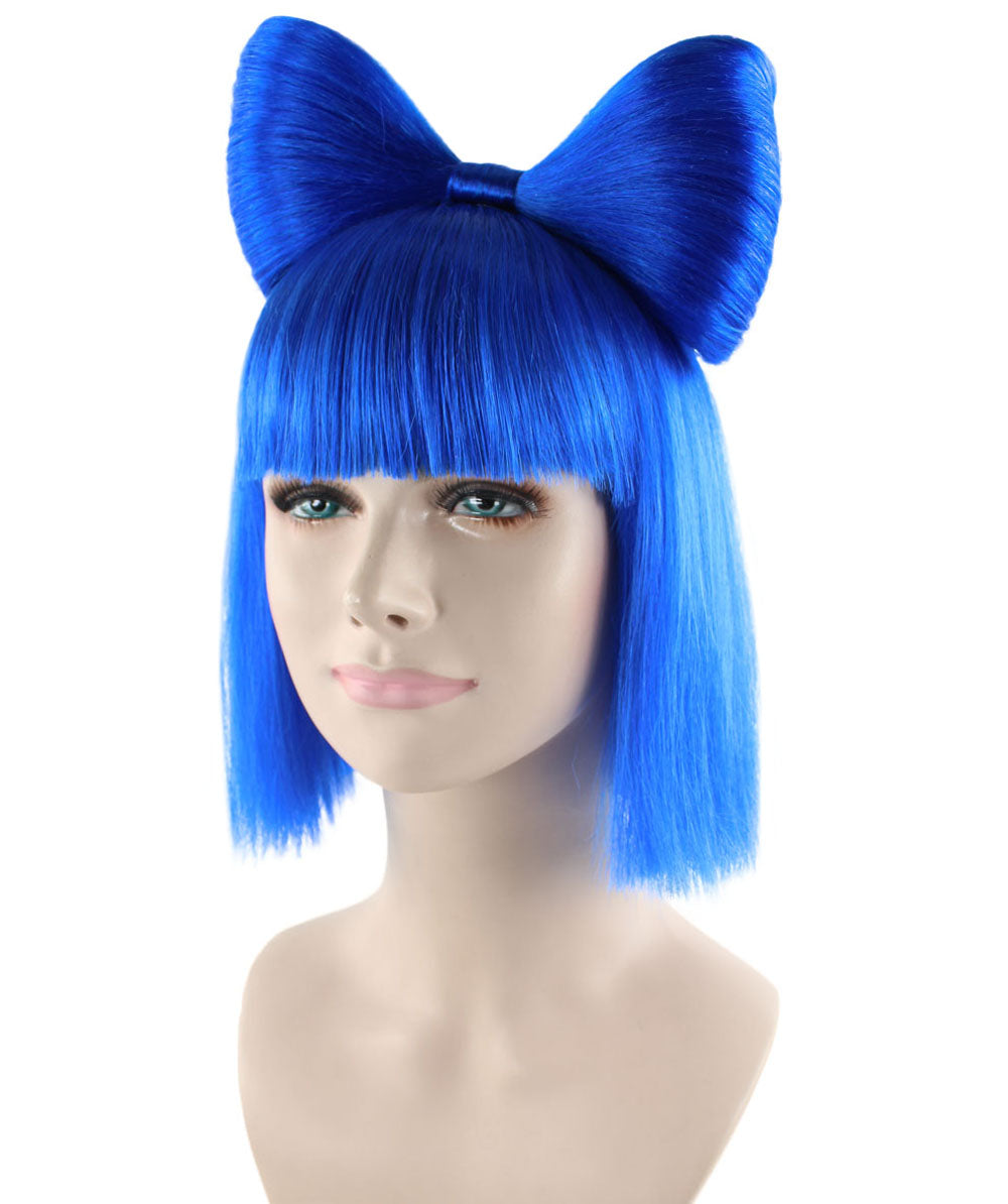 ハロウィンパーティ プレミアムレディース H-1665 ダークブルーバタフライウィッグ