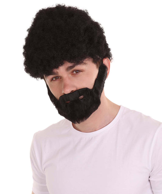 ハロウィーンパーティープレミアムメンズH-3655 コスプレウィッグ ワイアットセナック&ビアードセット