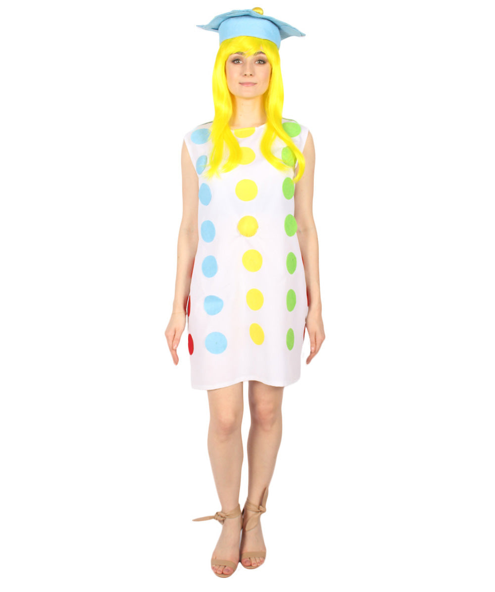女性 JCO-453 の3Dカラフルボールコスチューム マルチカラーコスプレコスチューム