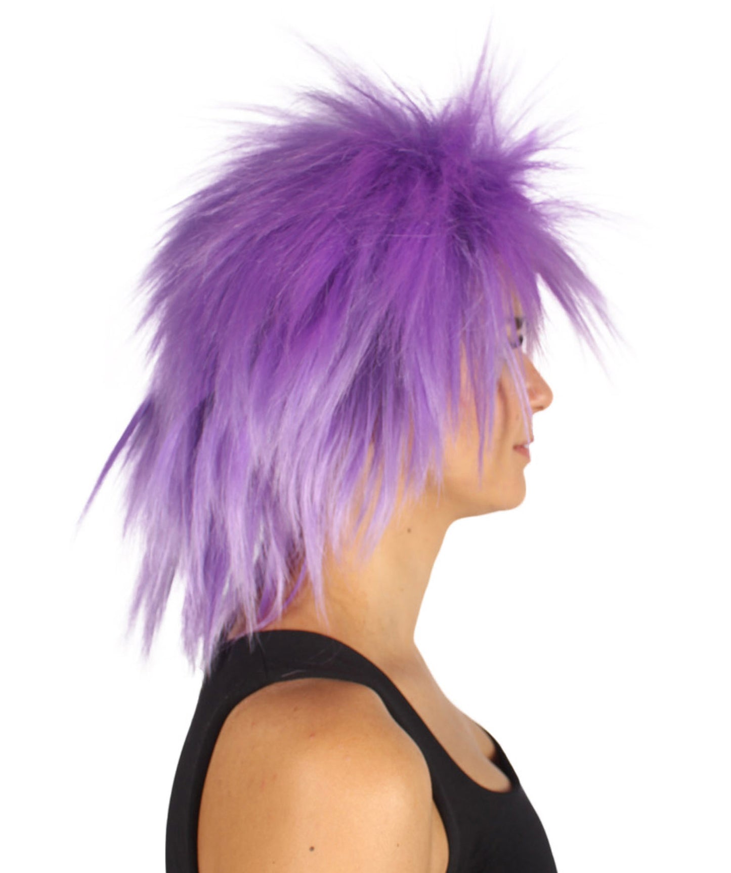 Wigs2you ハロウィンパーティープレミアムレディース H-1693 着け心地が良い とても快適 ファンキーパンク ライラックウィッグ