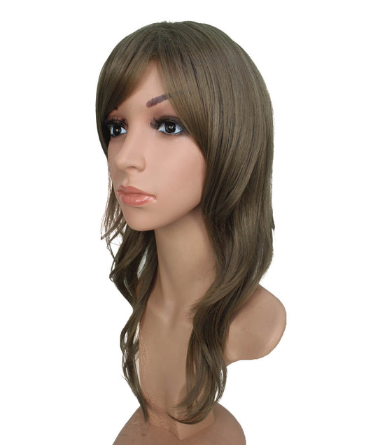 不動の人気!お嬢様ロングスタイルです! 前髪ロングで大人っぽさも兼ねそろえたナチュラルなウィッグです ウィッグネット付き W-535