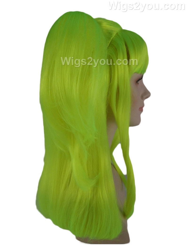 Wigs2you ハロウィンパーティープレミアム レディース H-781 バナナエンジェルウィッグ ネオングリーン色