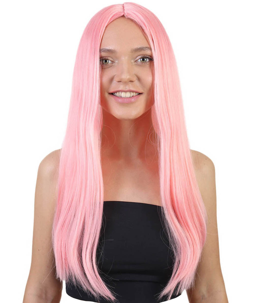 Wigs2you ハロウィンパーティープレミアム H-879 悪の花嫁 II 女性用ウィッグ ピーチ色
