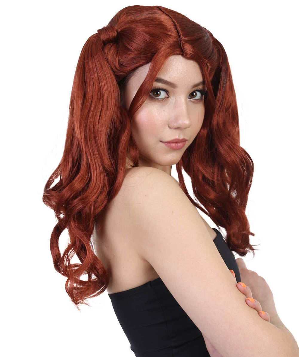Wigs2you ハロウィンパーティー プレミアム レディース H-733 ドリー ピグテール ウィッグ ダークオーバーン色