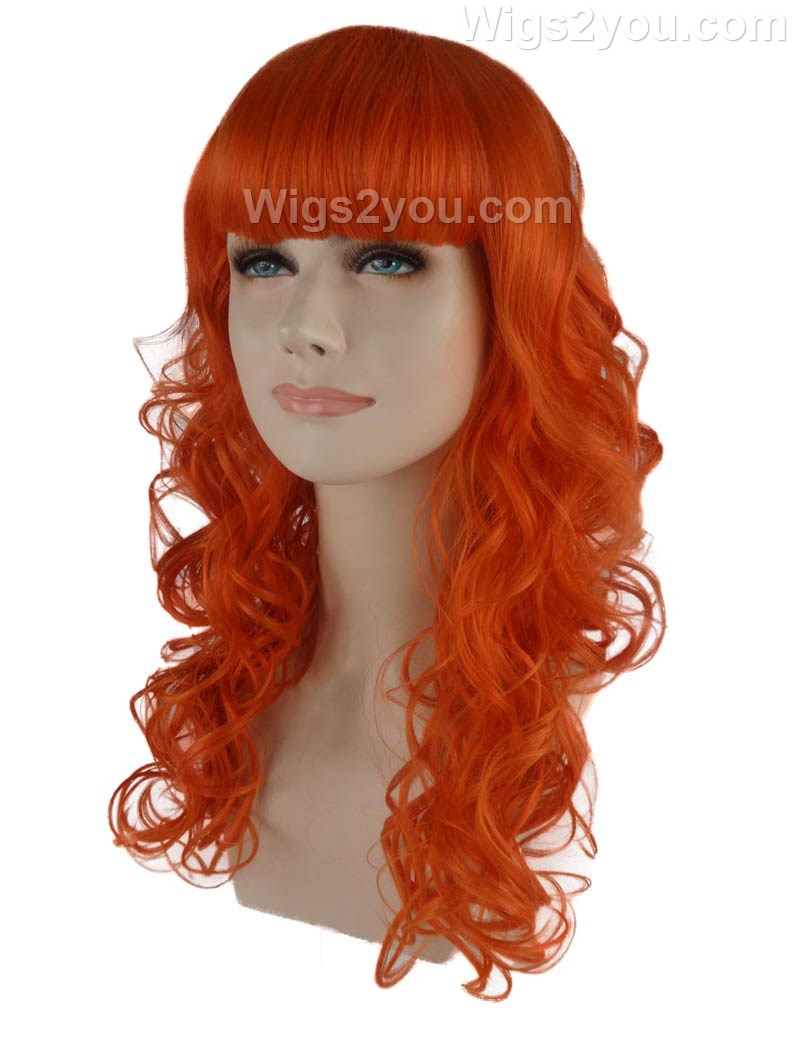 Wigs2you ハロウィンパーティープレミアム H-813 バットマン 女性ジョーカーウィッグ オレンジ色