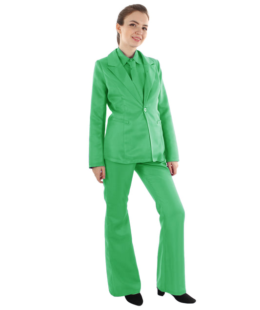 女性用 JCP-057_2 デラックス シンガー パーティー スーツ ライトグリーン コスプレ コスチューム