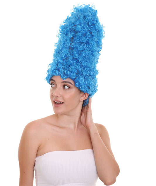 コスプレレディースウィッグ マージ・シンプソン H-2707 ファンシーキャラクターハロウィンパーティープレミアムウィッグ
