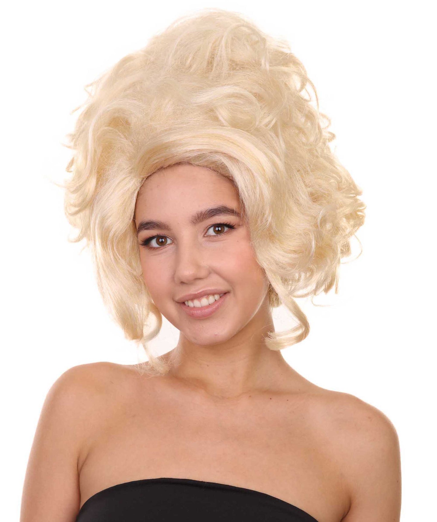 プレミアムハロウィンパーティー 女性 H-5387 ミディアムレングス ハロウィン バロック ルネサンスレディ ドラッグウィッグ ブロンド