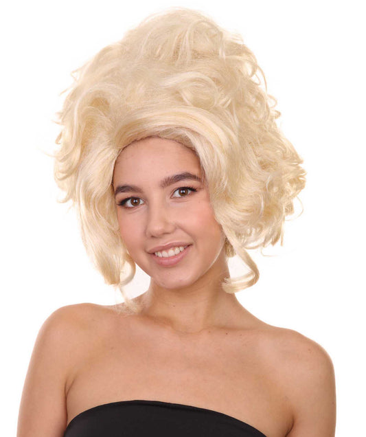 プレミアムハロウィンパーティー 女性 H-5387 ミディアムレングス ハロウィン バロック ルネサンスレディ ドラッグウィッグ ブロンド