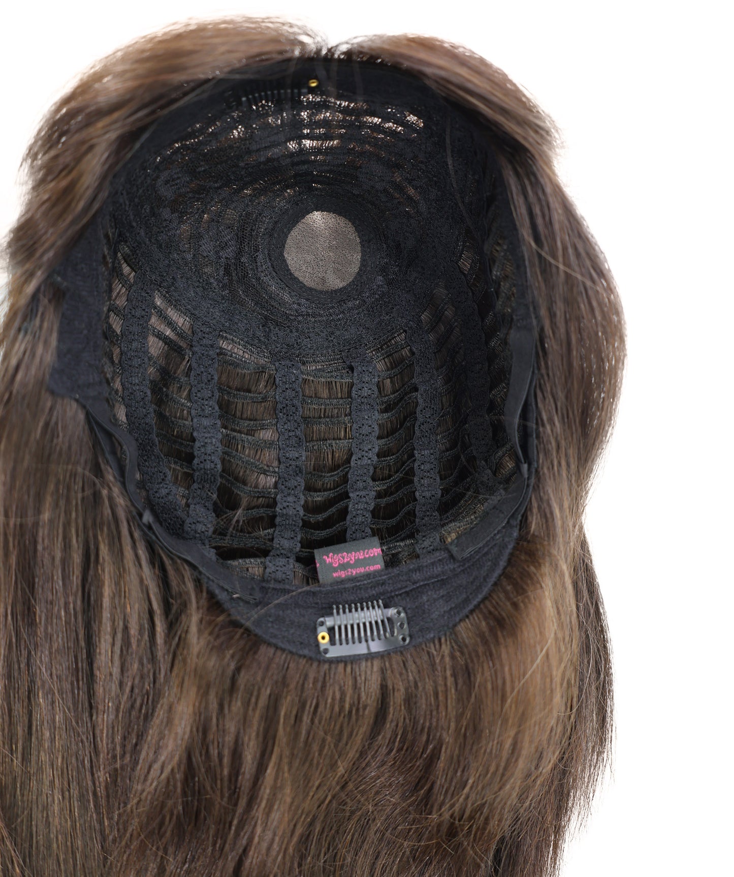 Wigs2you HH-187 ボブウィッグ _ 100%人毛、手植えモノクラウン 14" ストレート黒 _ 医療用・日常用