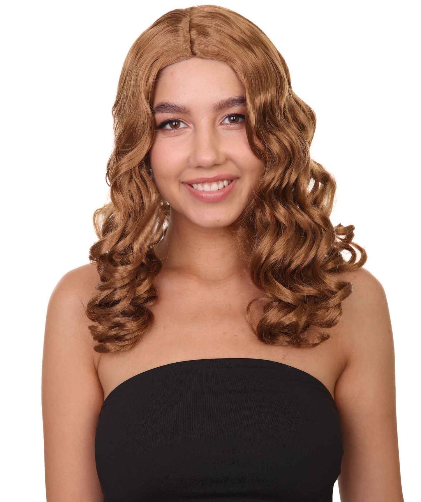 Wigs2you ハロウィンパーティープレミアムレディース H-1106 とても快適なアリスウィッグ 鏡の国のアリス Lt ブラウン色