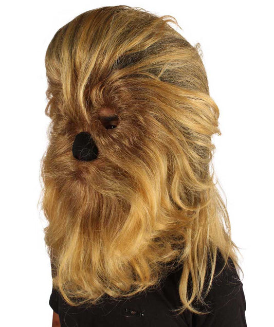 大人 男女兼用 長い毛深い戦士 エイプ軍の指導者 抵抗戦士 ライトブラウン コスプレウィッグ H-5160 ハロウィンに最適 通気性のある合成繊維