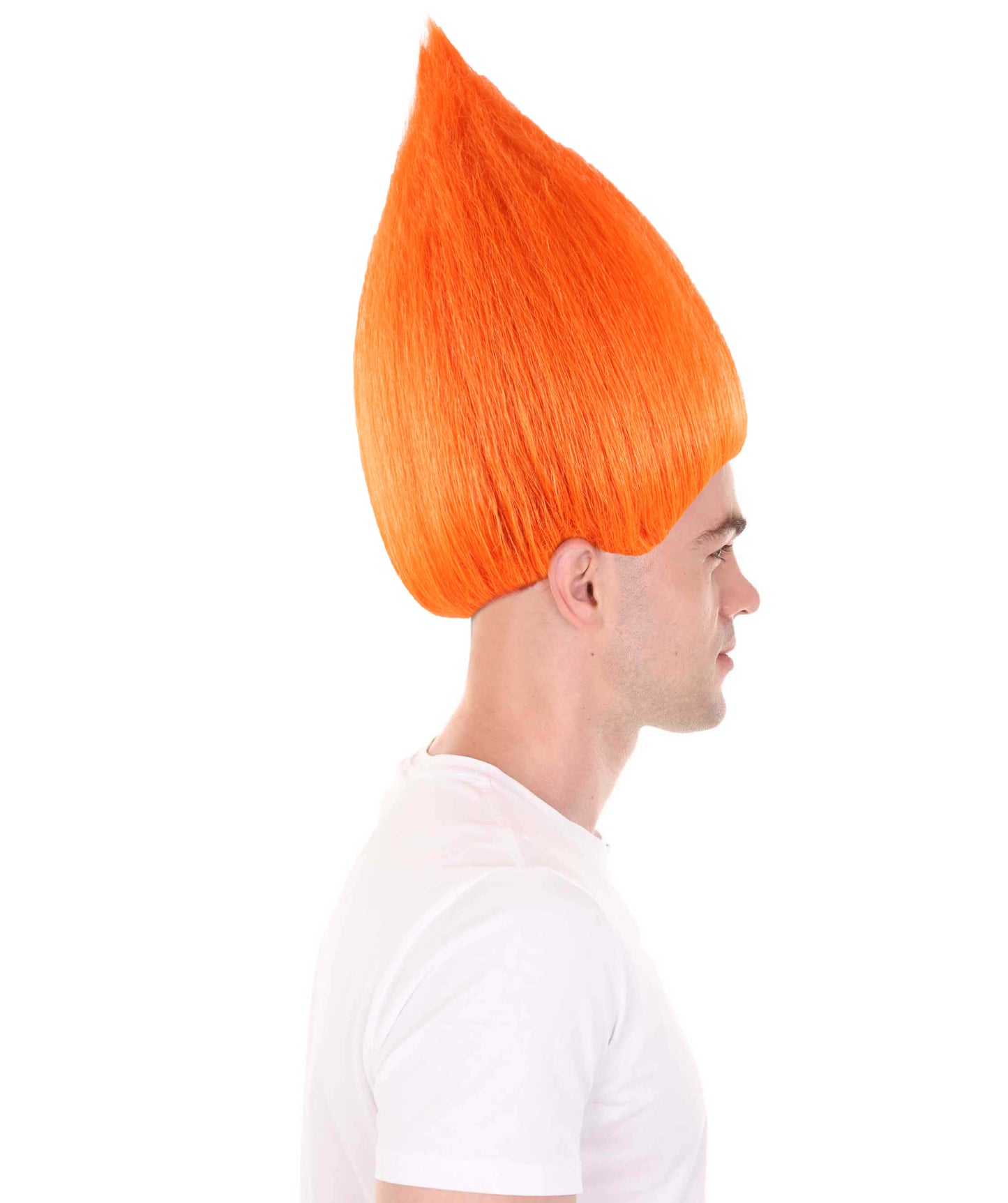 Wigs2you ハロウィンパーティープレミアム メンズ H-636 トロールズウィッグ オレンジ色
