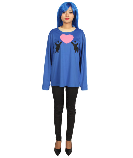 大人向け女性用 JCO-169_10 バレンタインデー 恋に落ちる ロングスリーブ ブルー コスプレ コスチュームコレクション