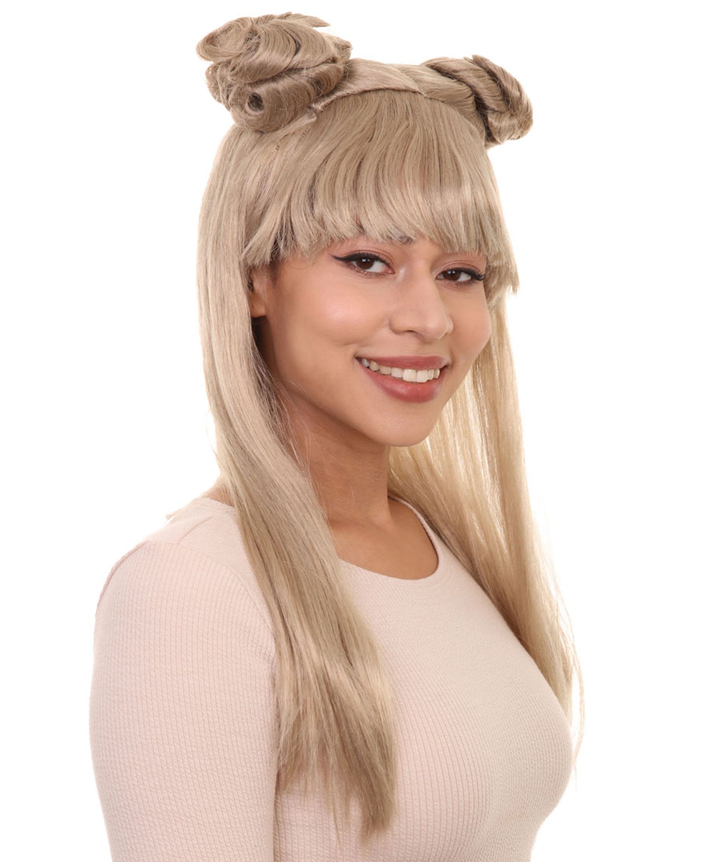 Wigs2you ハロウィン パーティー プレミアム レディース H-1217 快適なフィット感 ナチュラル ブロンド アジアン プリンセス ウィッグ
