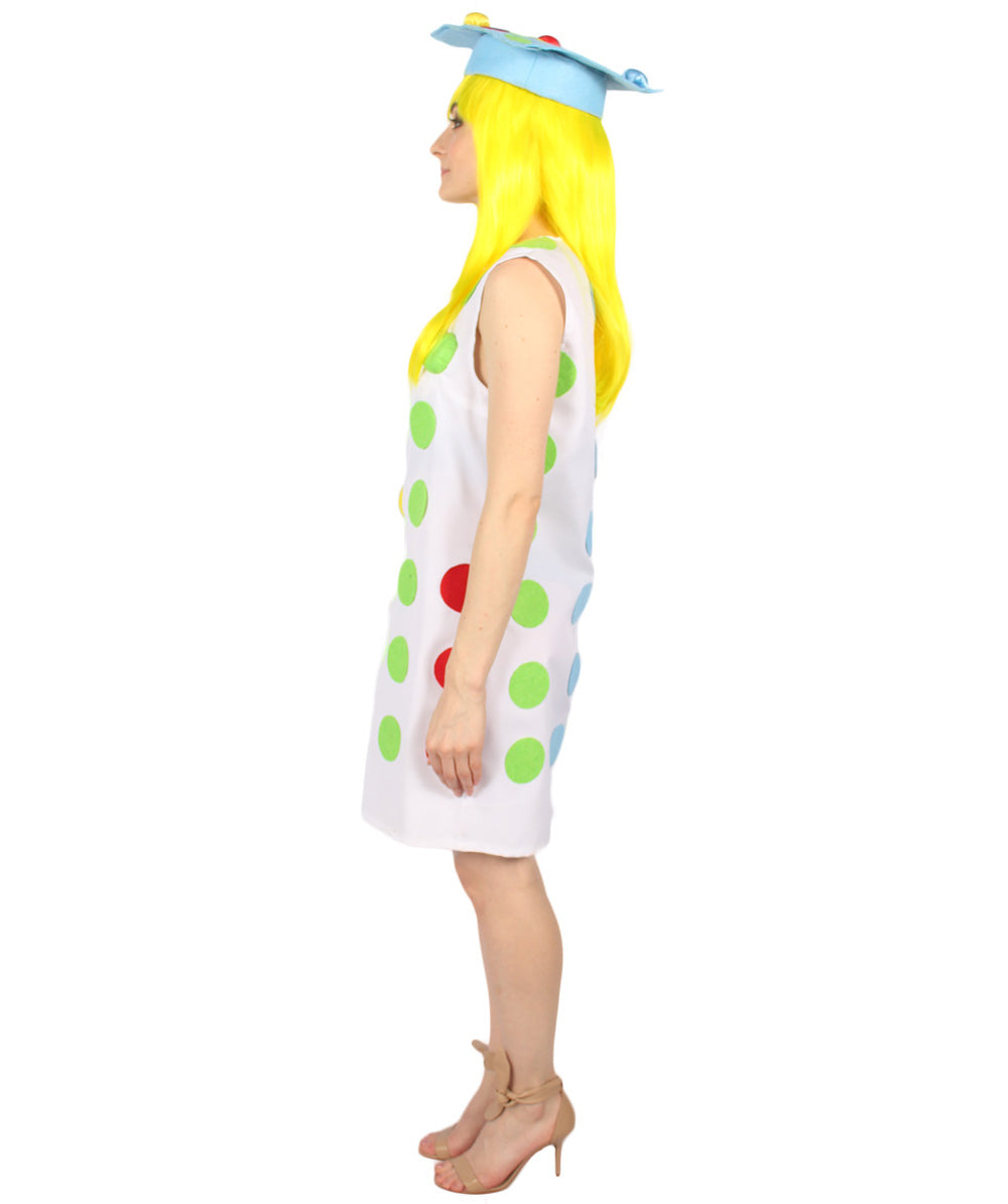 女性 JCO-453 の3Dカラフルボールコスチューム マルチカラーコスプレコスチューム