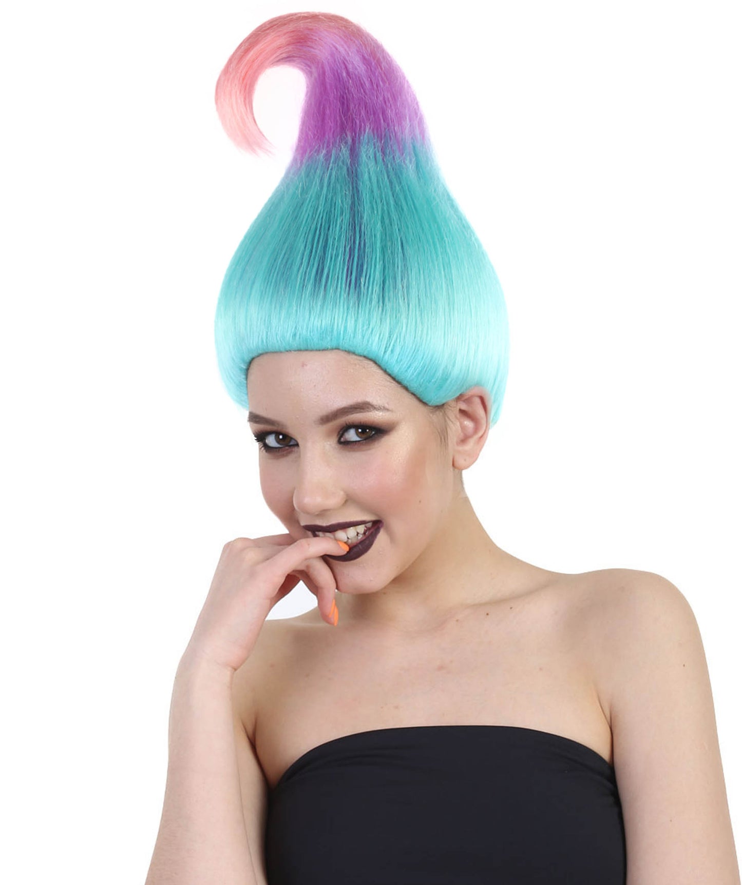 Wigs2you ハロウィンパーティープレミアムレディース H-597 トロールウィッグ トリカラー