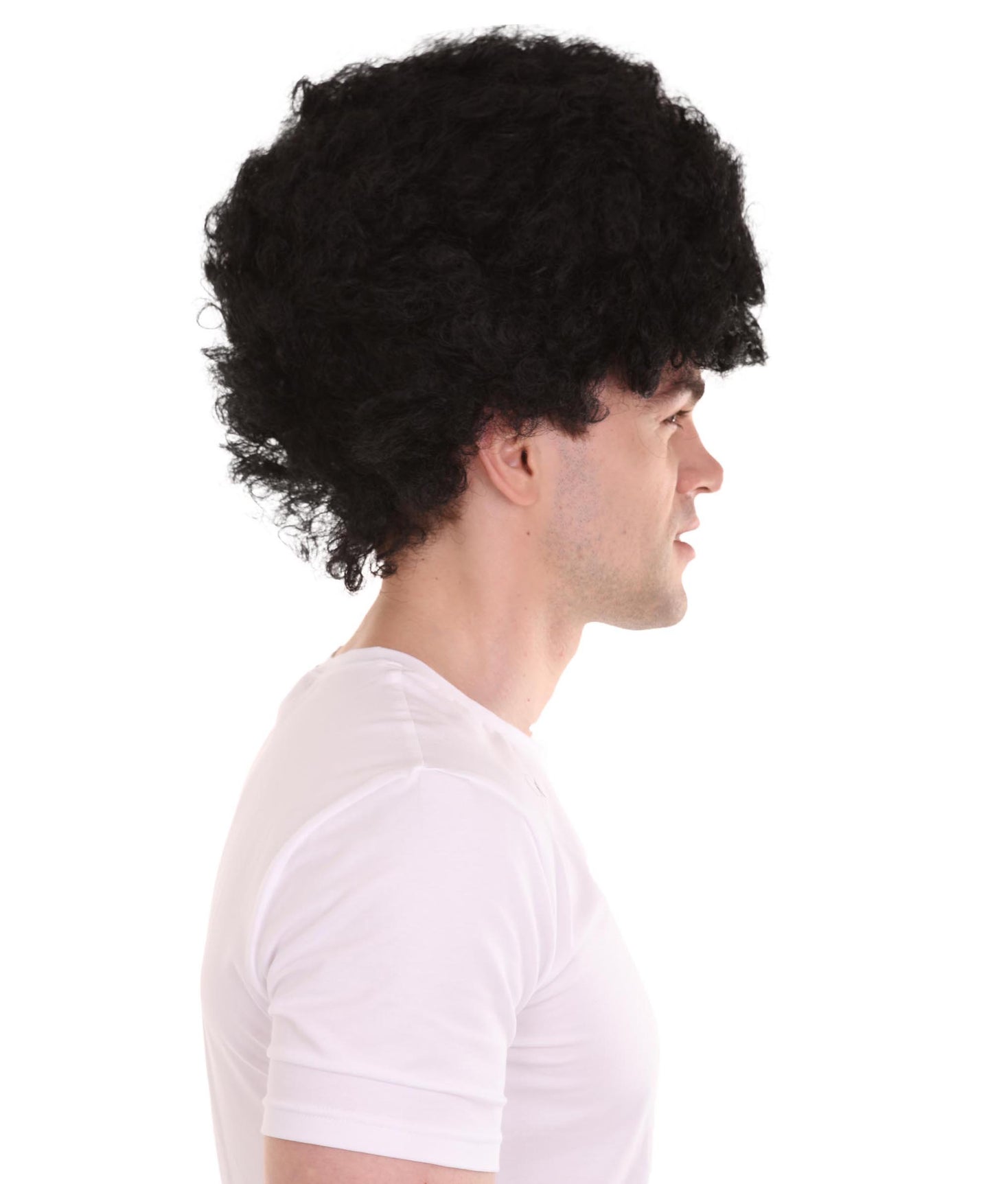 男性用 ブラック アフロ ウィッグ H-2457 ハロウィンパーティー に最適