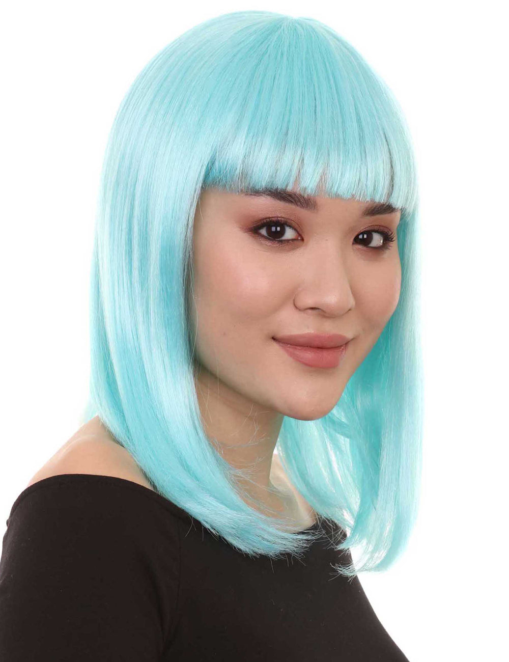Wigs2you ハロウィンパーティープレミアム レディース H-661 ライトブルー ボブウィッグ