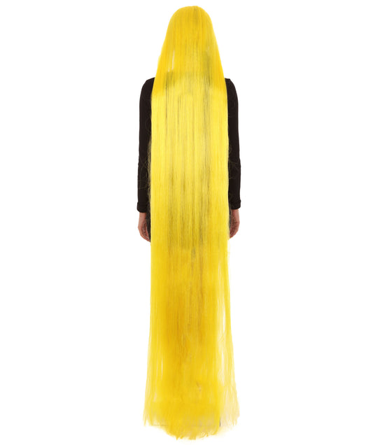 70 エクストラ ロング イエロー レディース ウィッグ H-3252 コレクション ハロウィン ウィッグ プレミアム 通気性のあるキャプレスキャップ