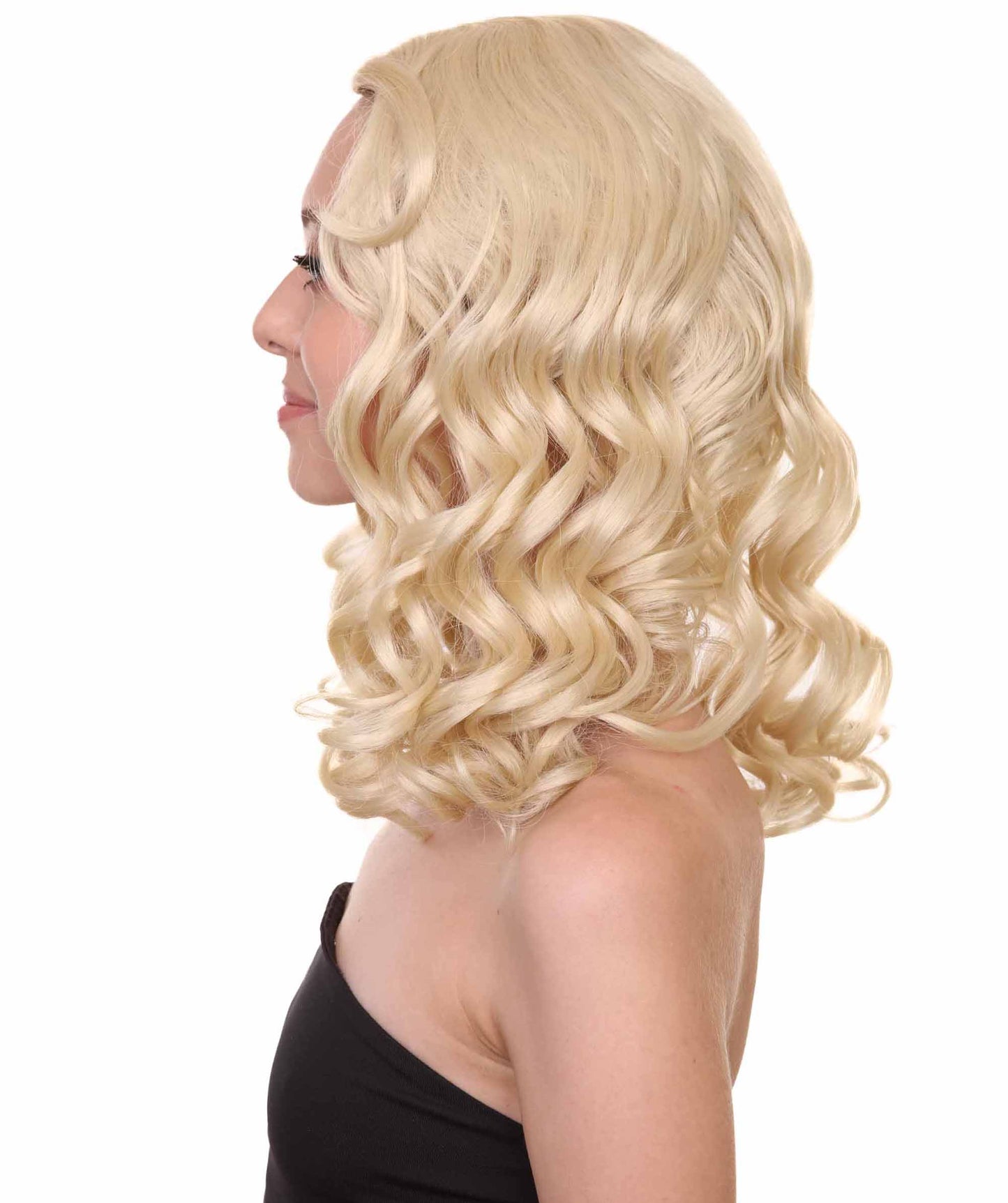 Wigs2you ハロウィンパーティー プレミアム レディース H-1102 とても快適なアリスウィッグ 鏡の国のアリス ブロンドカラー