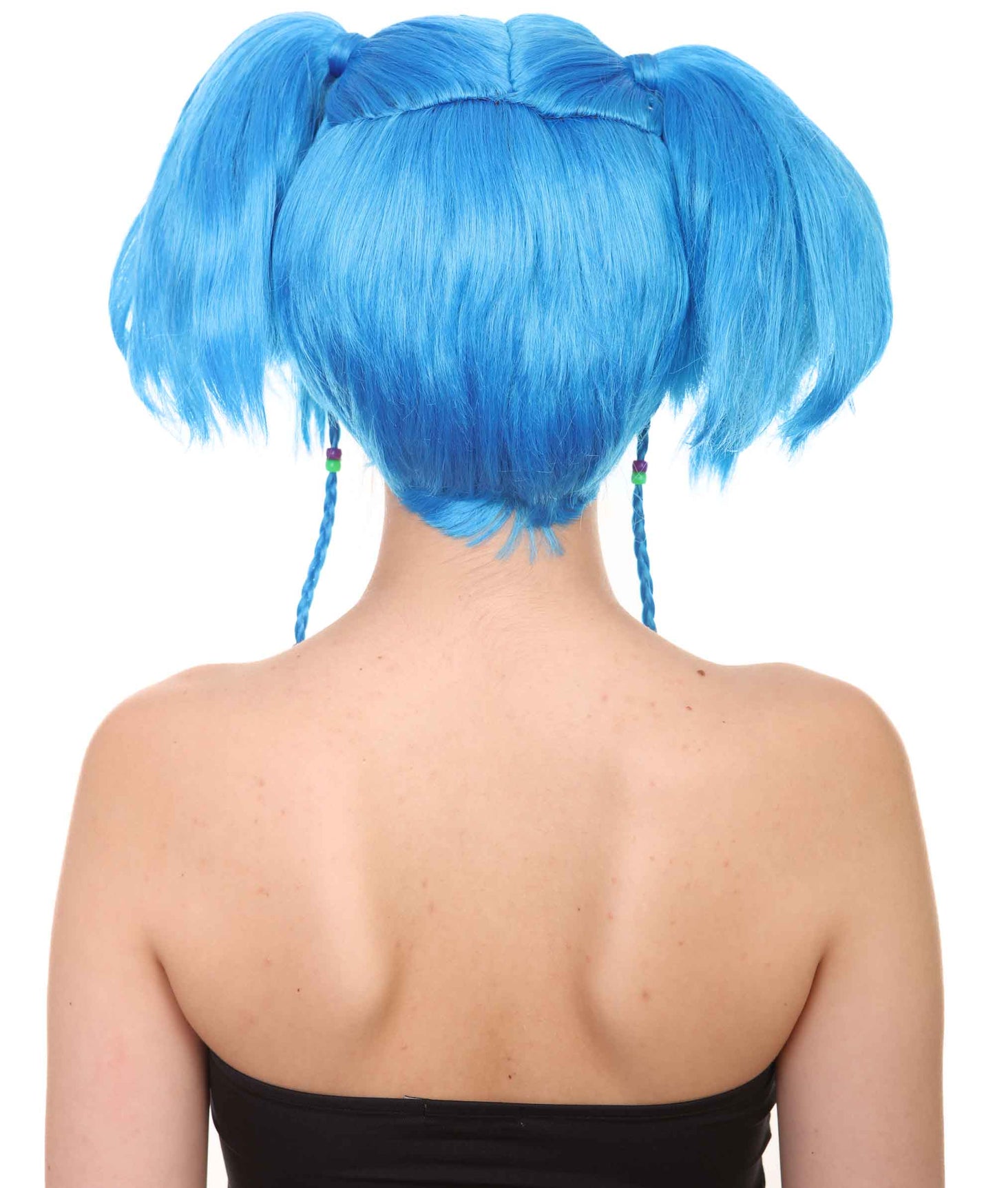 Wigs2you ハロウィンパーティープレミアム レディース H-703 バットエンジェルウィッグ ロイヤルブルー色