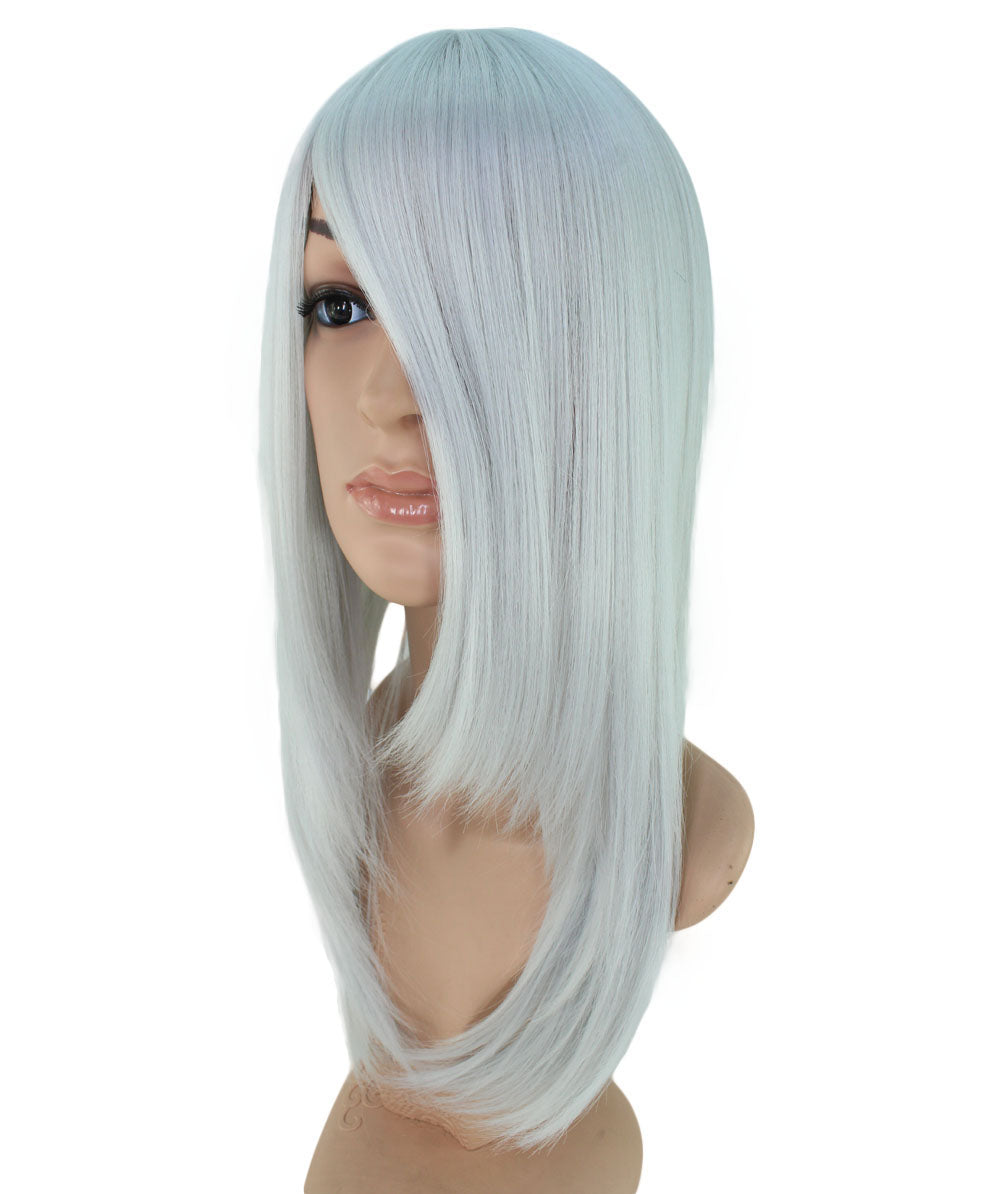 レディースファッション C-054 ロングストレート C-プラチナブロンド コスプレヒートスタイラブルウィッグ