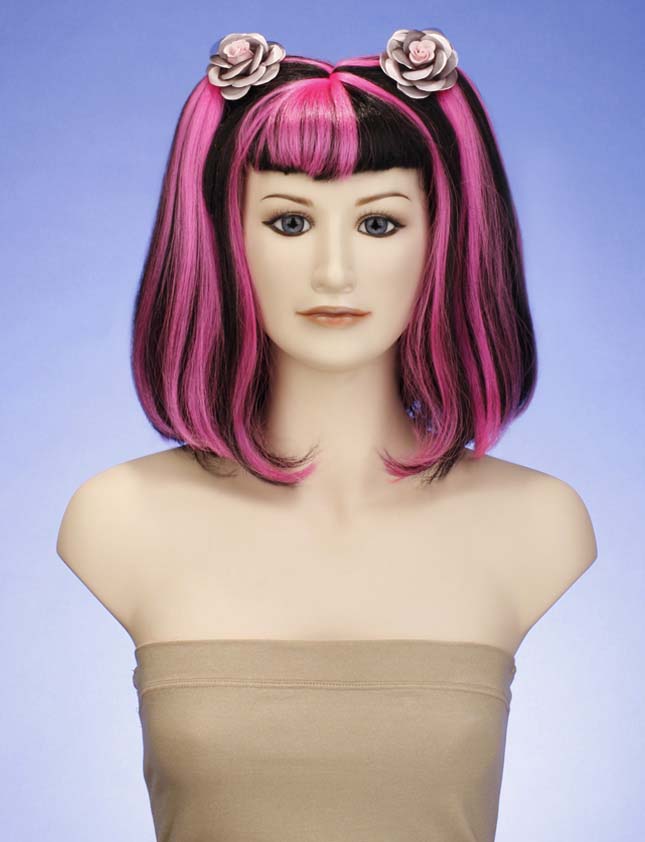 ハロウィンパーティープレミアムレディース H-106 ブラックコチニールHLウィッグ ファンシーキャラクターファッションウィッグ