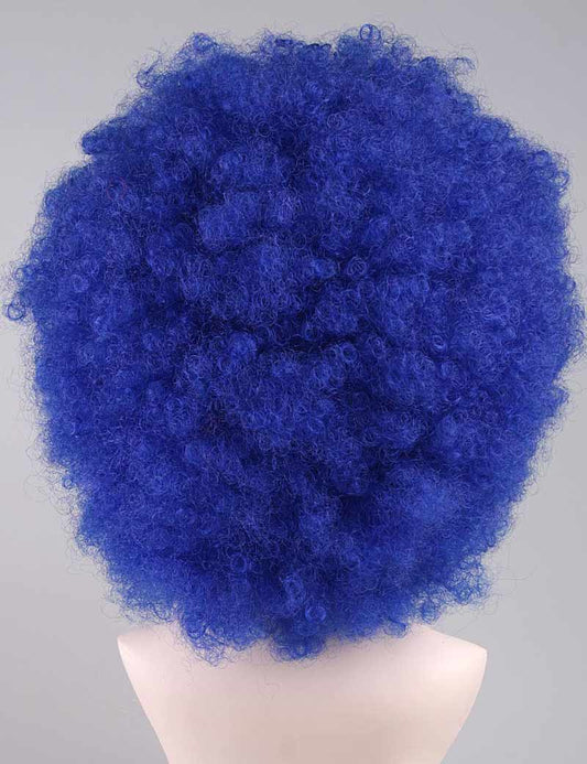 泡ルーシー婦人用かつら アフロ特大の青いコスプレ・ハロウィンかつら|割増空気を通すCaplessなキャップH-311