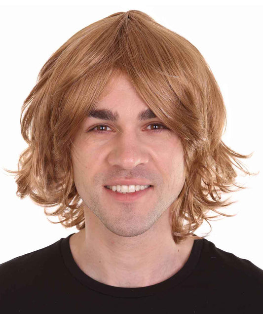 ハロウィンパーティープレミアム H-2171 70年代ブラウンシャグウィッグ 髪の革命 男性のウィッグの急増する人気