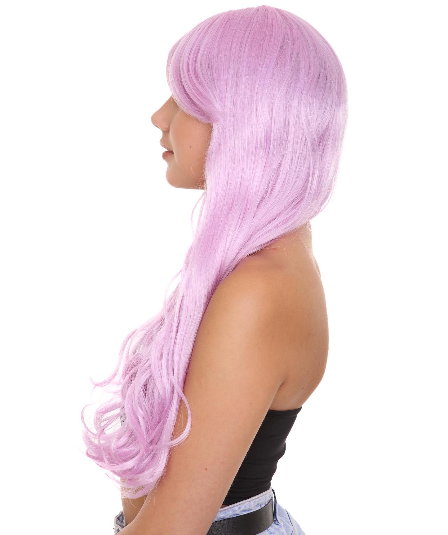 Wigs2you ハロウィンパーティ プレミアムレディース H-2049 着用しやすく とても快適 ライラックロングカーリーウィッグ あなたの美しさを引き立てる