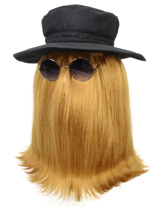 ハロウィンパーティ プレミアムメンズ H-5533 ライトブラウン クリーチャーウィッグ ハット付き 合成繊維の髪