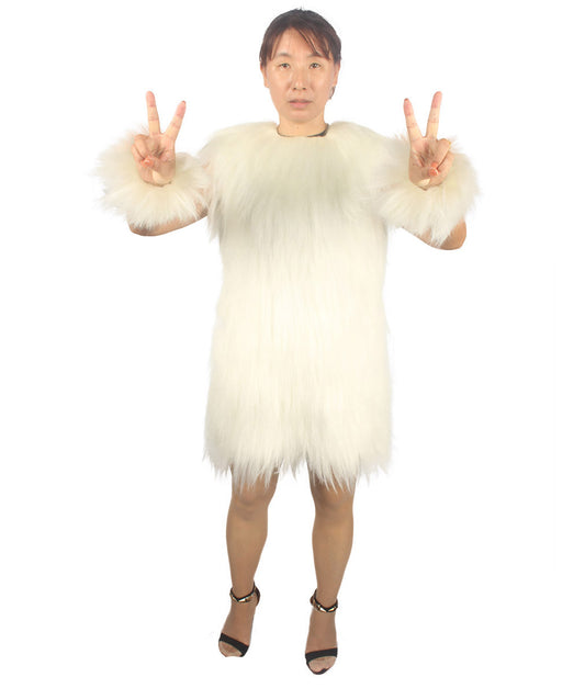 女性 JCP-213_14 の毛むくじゃらの戦士エイプ軍事リーダー抵抗戦闘機ホワイトコスプレコスチューム