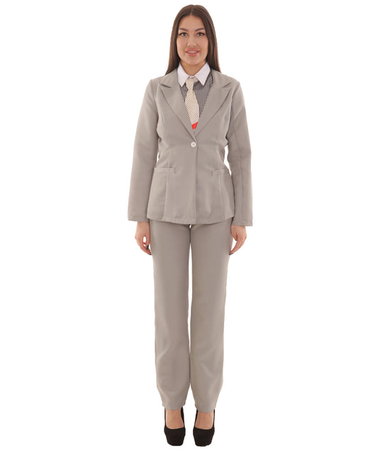 女性用 JCP-058_16 エクスクルーシブ デラックス シンガー パーティー スーツ グレー コスプレ コスチューム