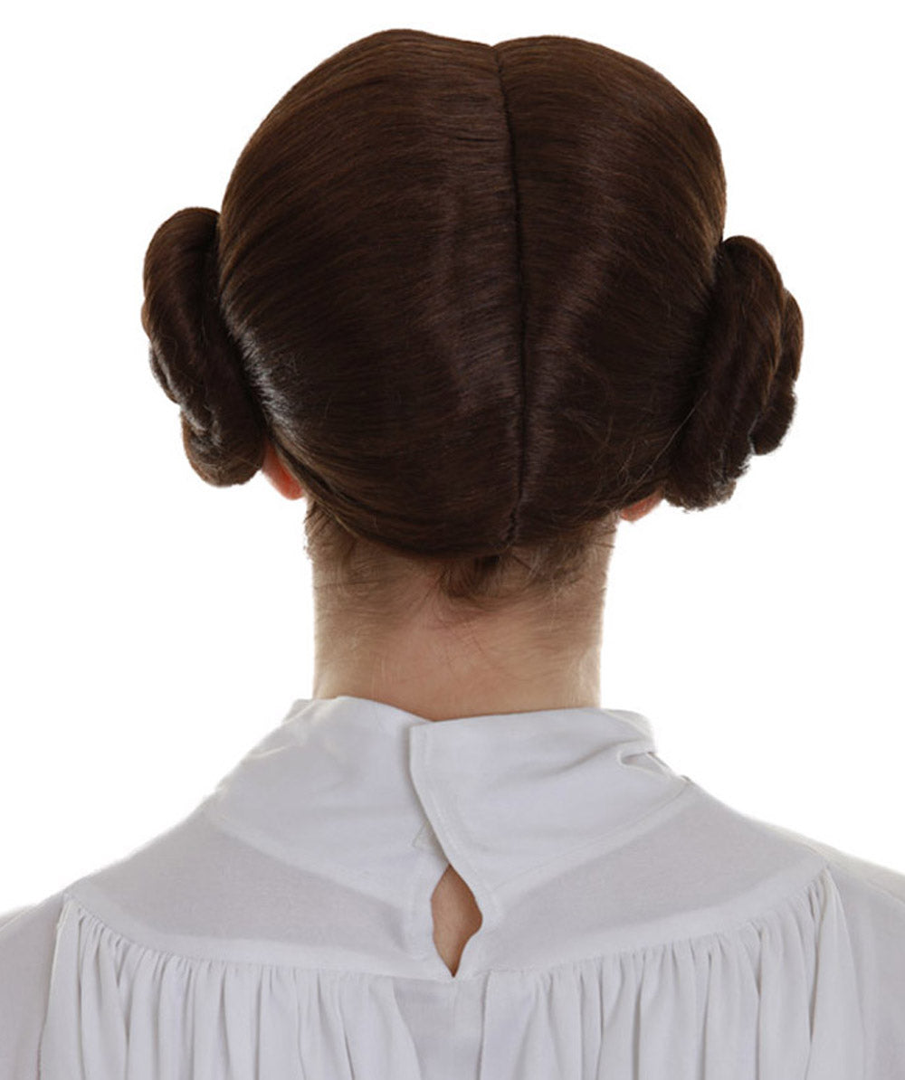 ハロウィンパーティープレミアム H-5283 女性用 ブラウン トレンディ スペースバンズウィッグ ブラウン