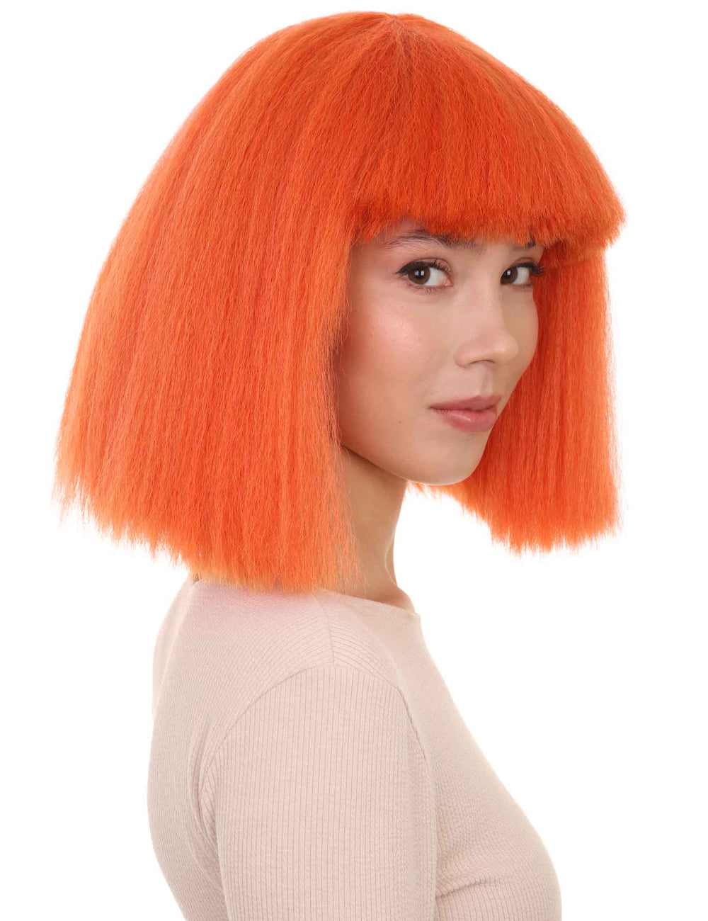 Wigs2you ハロウィンパーティープレミアムレディース H-1493 美しいルックを手に入れよう!ポップスターオレンジウィッグ