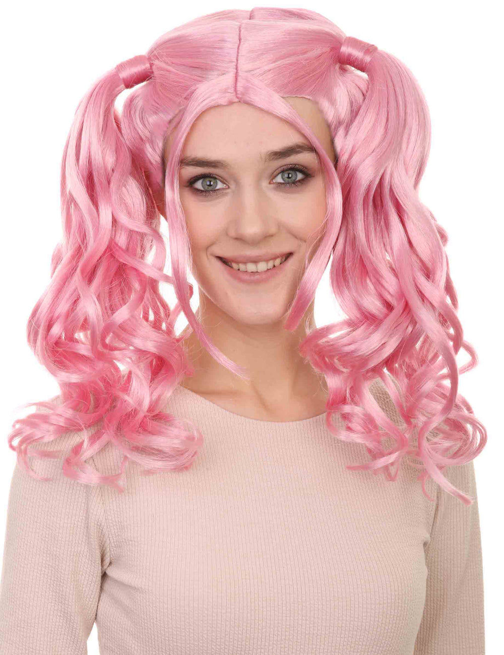 Wigs2you ハロウィンパーティー プレミアム レディース H-753 ドリー ピグテール ウィッグ LT ピンク色