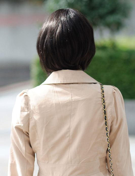 人毛100% | シンプルのスタイルがとってもフェミニンでカワイイ | ウィッグネット付き HH-126