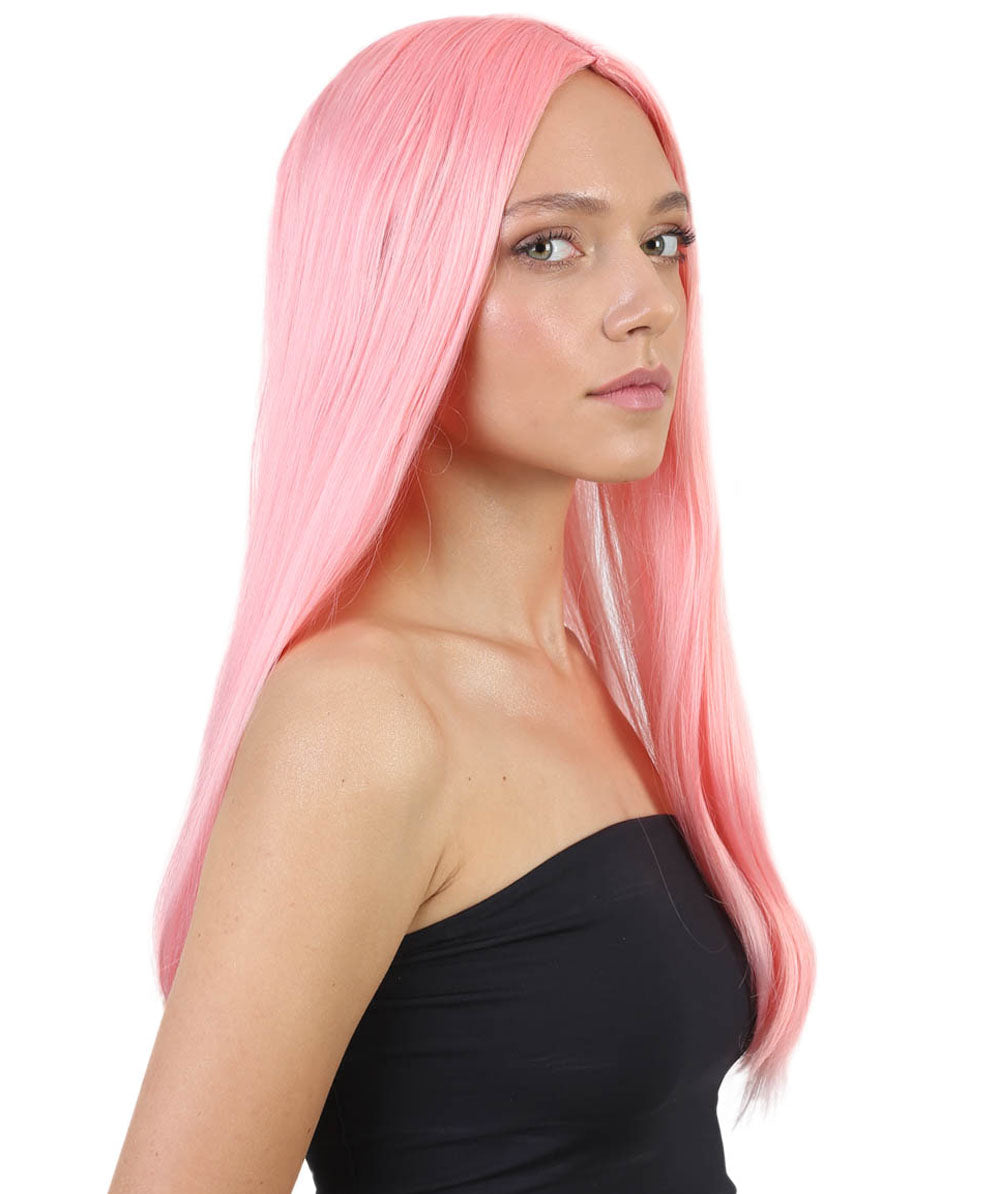Wigs2you ハロウィンパーティープレミアム H-879 悪の花嫁 II 女性用ウィッグ ピーチ色