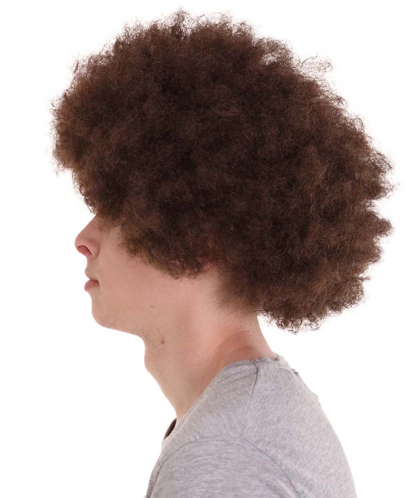Wigs2you ハロウィンパーティープレミアム メンズ H-641 アフロブラウンカラーウィッグ