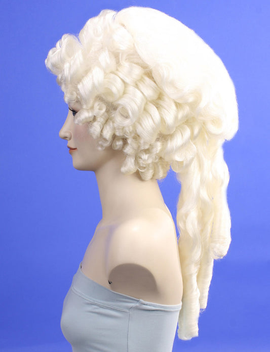 ハロウィンパーティープレミアムレディース H-134 ホワイト ファンシーキャラクターファッションウィッグ ソフト合成繊維