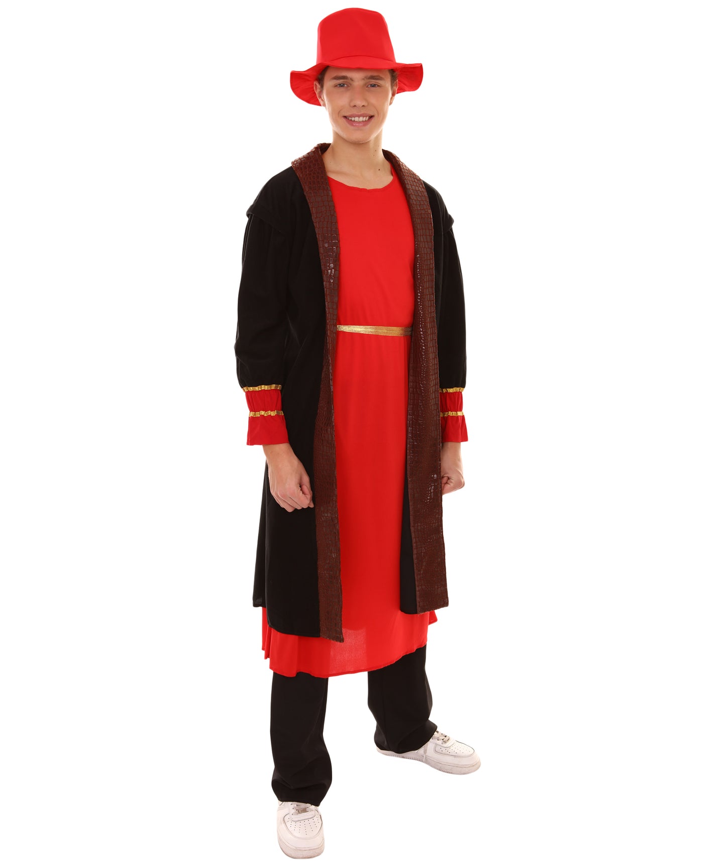 男性 JCP-048 の画家アーティスト衣装 レッドコスプレ衣装