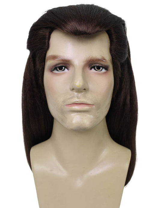 ハロウィンパーティー プレミアム 大人用 男性の「Gareth Bale」の茶色のウィッグ H-5698