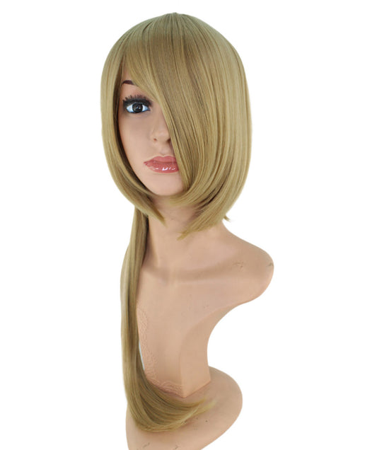 レディースファッション C-046 ロングストレート C-ブラック コスプレ ヒートスタイルウィッグ