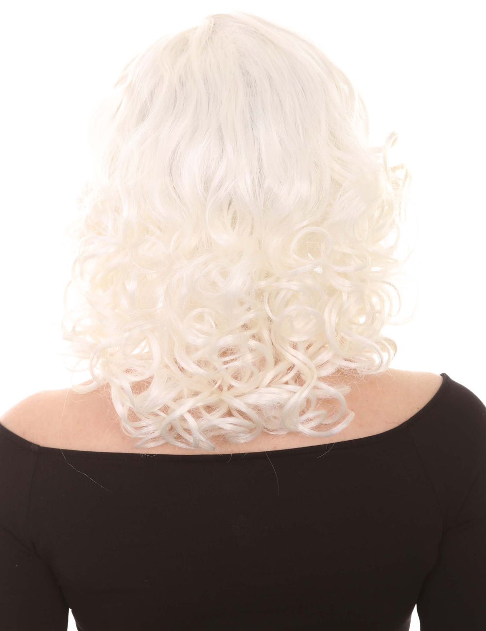 Wigs2you ハロウィン パーティー プレミアム レディース H-1405 着けやすい 快適なフィット感 カリフォルニアガール ホワイト カール ウィッグ